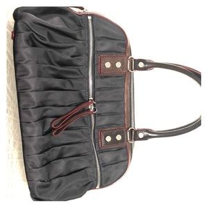 MZ Wallace Bea bag in navy and maroon